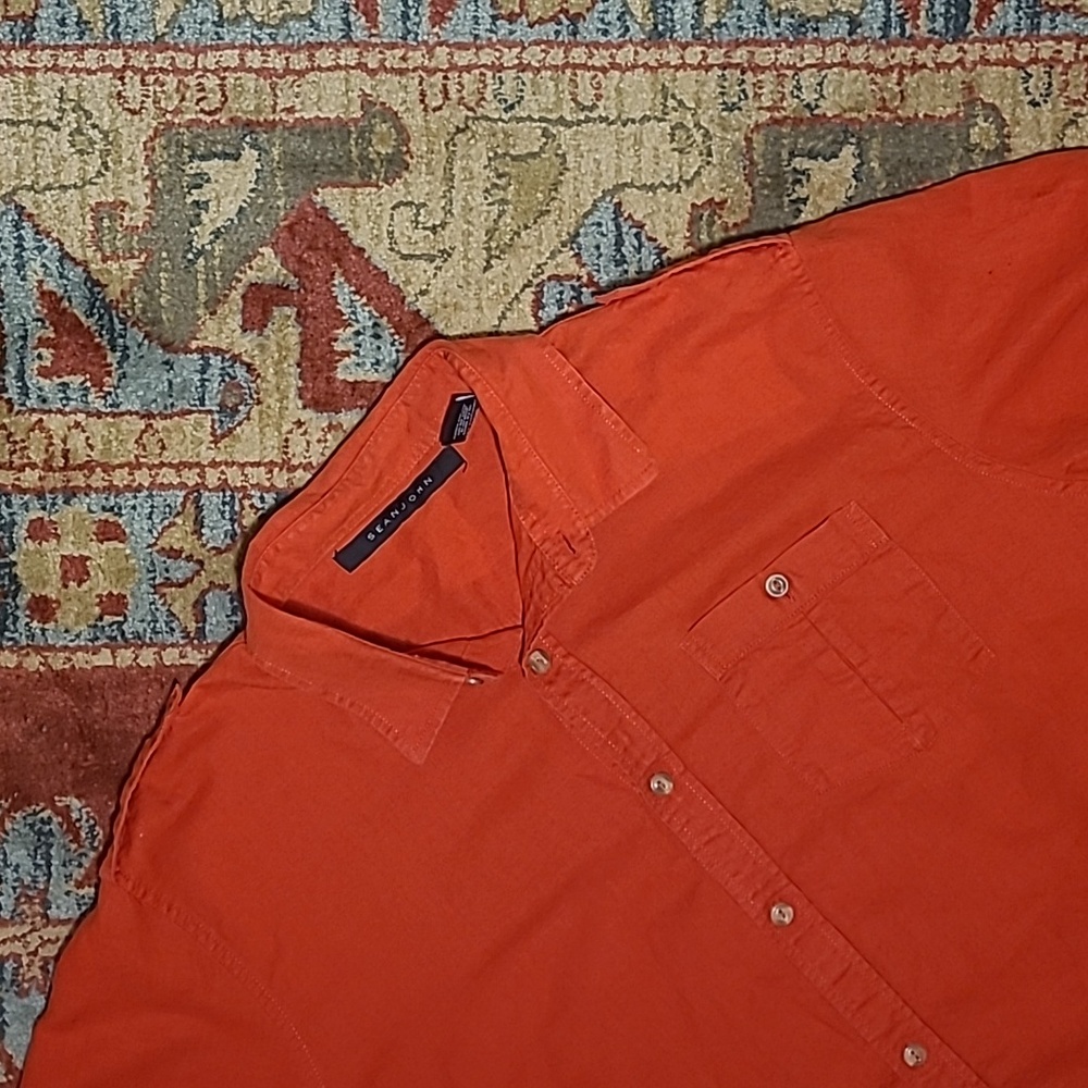 SEAN JOHN LINEN BUTTON DOWN SHIRT